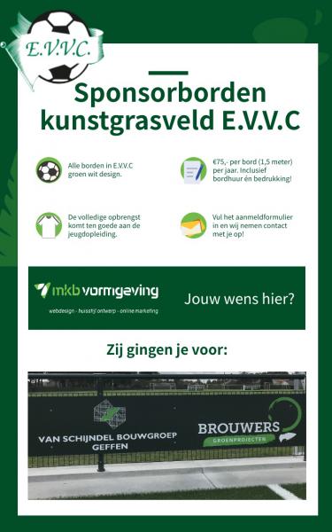 Sponsorborden kunstgrasveld 