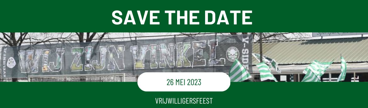 SAVE THE DATE: Vrijwilligersfeest